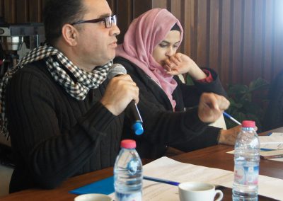 الجلسة حوارية حول تفعيل آليات الرقابة المدنية والمساءلة المجتمعية على قطاع الأمن الفلسطيني